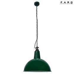 pendant luminaire LOU E27 IP20, green, glossy 