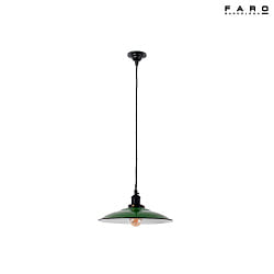pendant luminaire LANG E27 IP20, green, glossy 