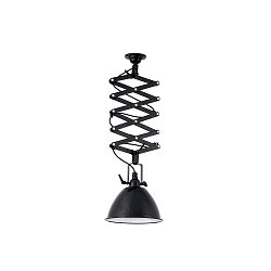 pendant luminaire MOU E27 IP20, black glossy 