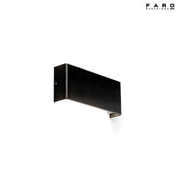 Luminaire mural NASH LED IP20, noir mat 