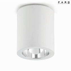 Luminaire de surface POTE E27 IP20, blanc mat 