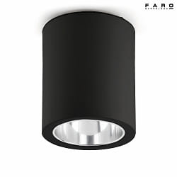 Luminaire de surface POTE E27 IP20, noir mat 