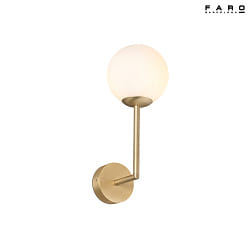 bath luminaire GALA G9 IP44, gold, satined 