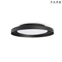 wall and ceiling luminaire DOLME LED IP20, black matt 