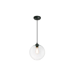 pendant luminaire CLARA E27 IP20, black matt 