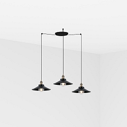 pendant luminaire MARLIN 3 flames E27 IP20, antique gold 