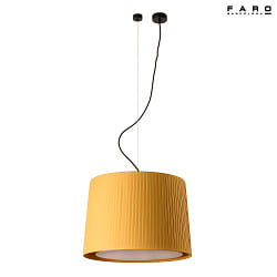 Luminaire  suspension SAMBA E27 IP20, jaune, noir mat 