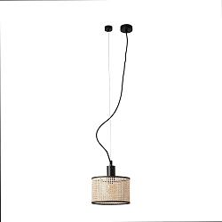pendant luminaire MAMBO E27 IP20, black matt 