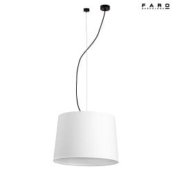 Luci a sospesione CONGA E27 IP20, nero opaco, bianco 
