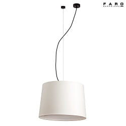 Luci a sospesione CONGA E27 IP20, beige, nero opaco 