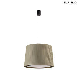 Luminaire  suspension SAMBA E27 IP20, vert, noir mat 