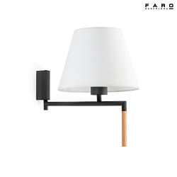 Luminaire mural RON E27 IP20, gris fonc, blanche 