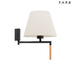 Luminaire mural RON E27 IP20, beige, gris fonc 