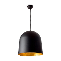 pendant luminaire CRATER E27 IP20, black matt 