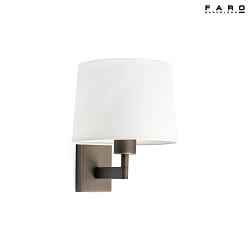 wall luminaire ARTIS E27 IP20, bronze, white 
