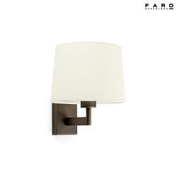 wall luminaire ARTIS E27 IP20, beige, bronze 