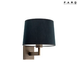 wall luminaire ARTIS E27 IP20, bronze, black 