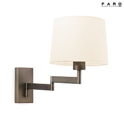 Lampada da parete ARTIS E27 IP20, bronzo 