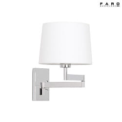 Lampada da parete ARTIS E27 IP20, cromo 