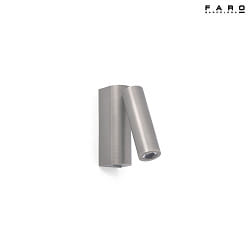 Luminaire mural ROB LED IP20, nickel satin 