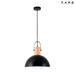 pendant luminaire MARGOT E27 IP20, black matt 