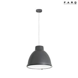 pendant luminaire CHARLOTTE E27 IP20, dark grey 