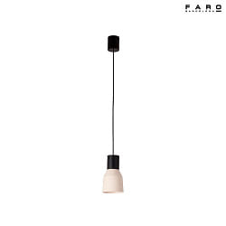 pendant luminaire KOMBO E27 IP20, beige, black matt 