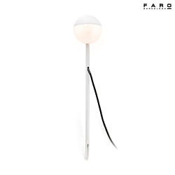 Luminaire sur pied PICCOLA LED IP65, blanc mat 