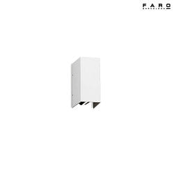 outdoor wall luminaire BLIND up / down, 2 flames LED IP65, white 