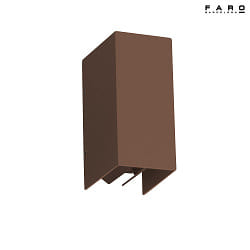 outdoor wall luminaire BLIND up / down, 2 flames LED IP65, rust brown 