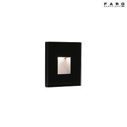outdoor wall luminaire DART SQ LED IP65, black matt 