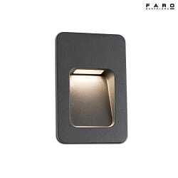 outdoor wall luminaire NASE LED IP44, dark grey 