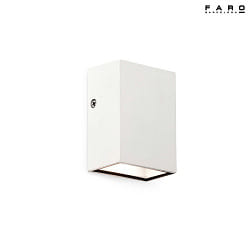 outdoor wall luminaire CANON LED IP44, white matt 