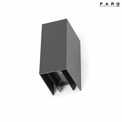 outdoor wall luminaire BLIND up / down, 2 flames LED IP65, dark grey 