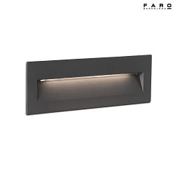 outdoor wall luminaire NAT LED IP65, dark grey 