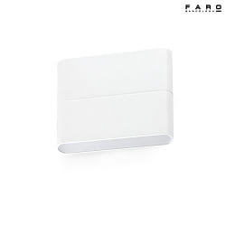 outdoor wall luminaire ADAY 2 flames LED IP54, white matt 