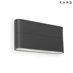Luminaire mural dextrieur ADAY  2 flammes LED IP54, gris fonc 