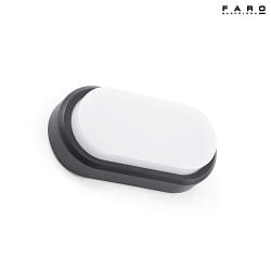 outdoor wall luminaire FRED 200 LED IP65, dark grey 