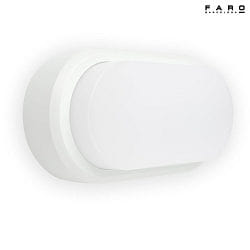 outdoor wall luminaire FRED 245 LED IP65, white matt 