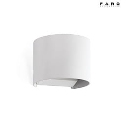 outdoor wall luminaire SUNSET 2 flames LED IP54, white matt 