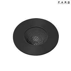 Outdoor LED Einbaudownlight GRUND 9,2 cm, 13W, 3000K, IP67, schwarz, eloxiert