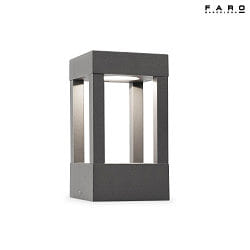bollard lamp AGRA 200 LED IP55, dark grey 