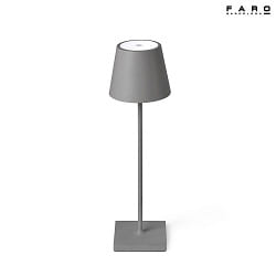 Lampada da tavolo TOC LED IP54, grigio 