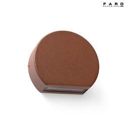 outdoor wall luminaire PILL LED IP54, rust brown 