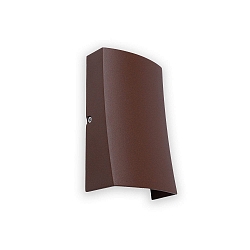 Outdoor LED Wandleuchte NAIROBI 6W, 3000K, IP54, rostbraun