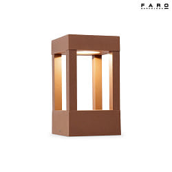 bollard lamp AGRA 200 LED IP54, brown 
