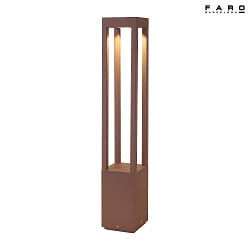 bollard lamp AGRA 650 LED IP54, brown 