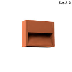 outdoor wall luminaire GRADA LED IP54, rust brown 