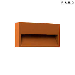 outdoor wall luminaire GRADA LED IP54, rust brown 
