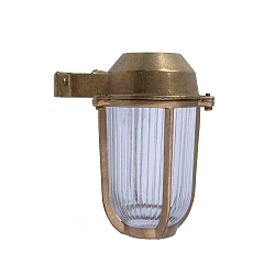 Lampada da parete BORDA E27 IP44, ottone 